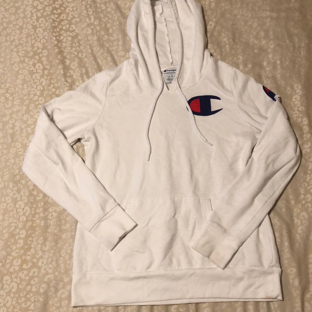 White Champion Hoodie